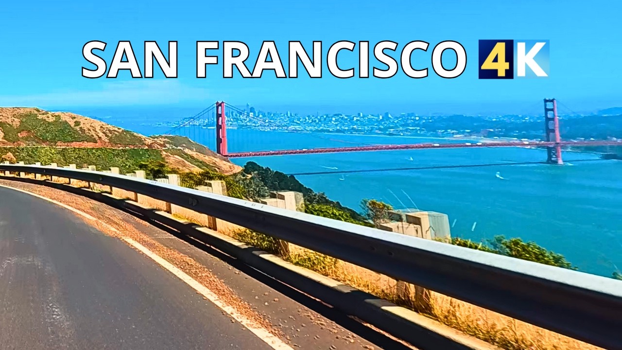 San Francisco 4K | Golden Gate Bridge | Highlands Scenic Drive | California USA