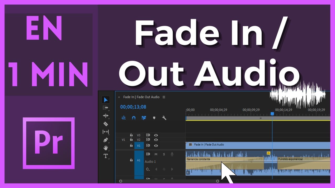 🎚️ Hacer Fade In y Fade Out de Sonido Tutorial Premiere Pro | Fundido de Audio | Desvanecer 🎛️