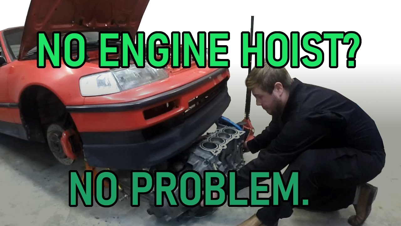 How to Pull Engine from CRX/Civic/Integra Without a Hoist