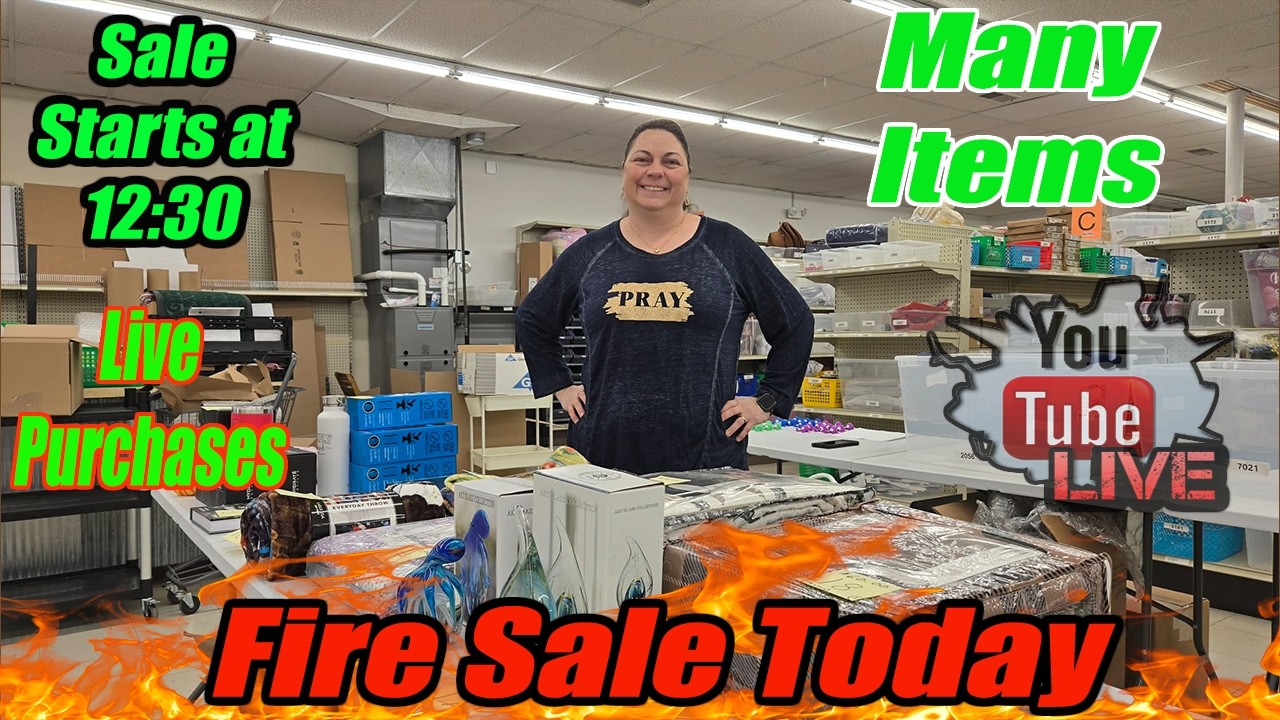 🔥 LIVE Fire Sale! Glass Art, Cozy Blankets, Tumblers & Hidden Treasure Deals!