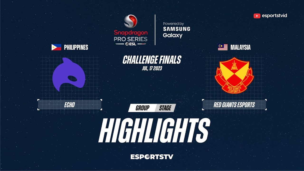 Echo vs Yoodo Red Giants HIGHLIGHTS Snapdragon Pro Series S3 | YRG vs ECHO