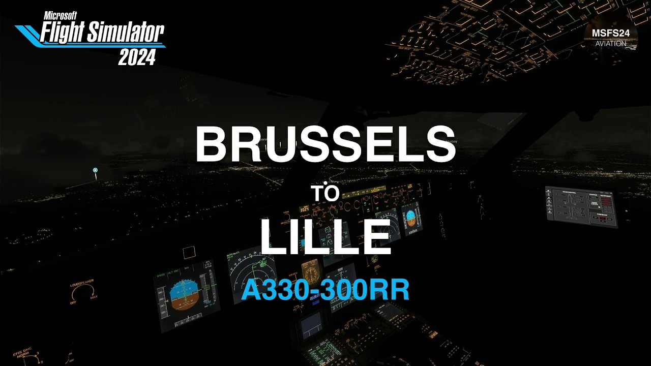 ✈️ Microsoft Flight Simulator 2024 | EBBR to LFQQ | A330-300RR [PS5 Pro] #msfs24 #ps5 #gampleplay