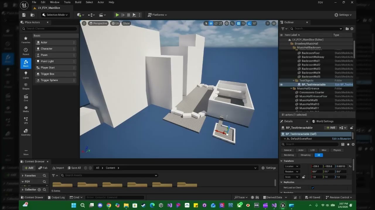 FOY DevLog 1