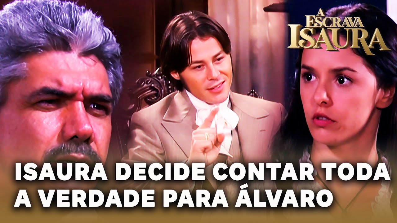 A ESCRAVA ISAURA: Isaura decide contar toda a verdade para Álvaro, mas Miguel a impede