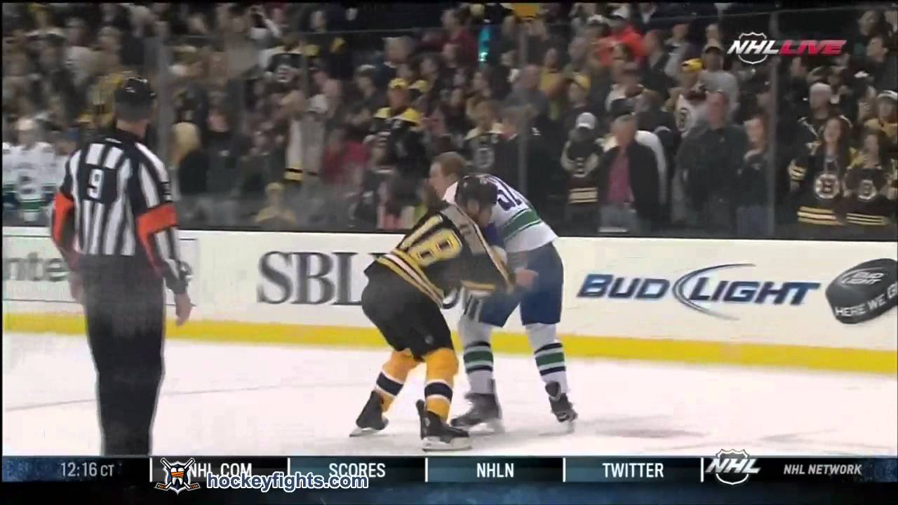 Dale Weise vs Nathan Horton Jan 7, 2012