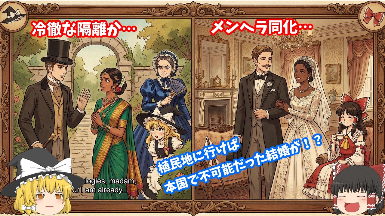 30話 【ゆっくり解説】どっちが残酷!? イギリスの「冷徹な隔離」vs フランスの「メンヘラ同化」…狂気の植民地・恋愛事情