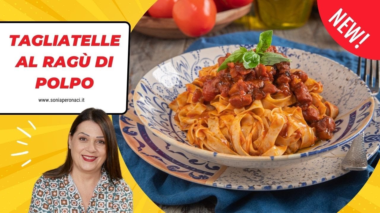 Tagliatelle al ragù di polpo: piatto di mare buonissimo!
