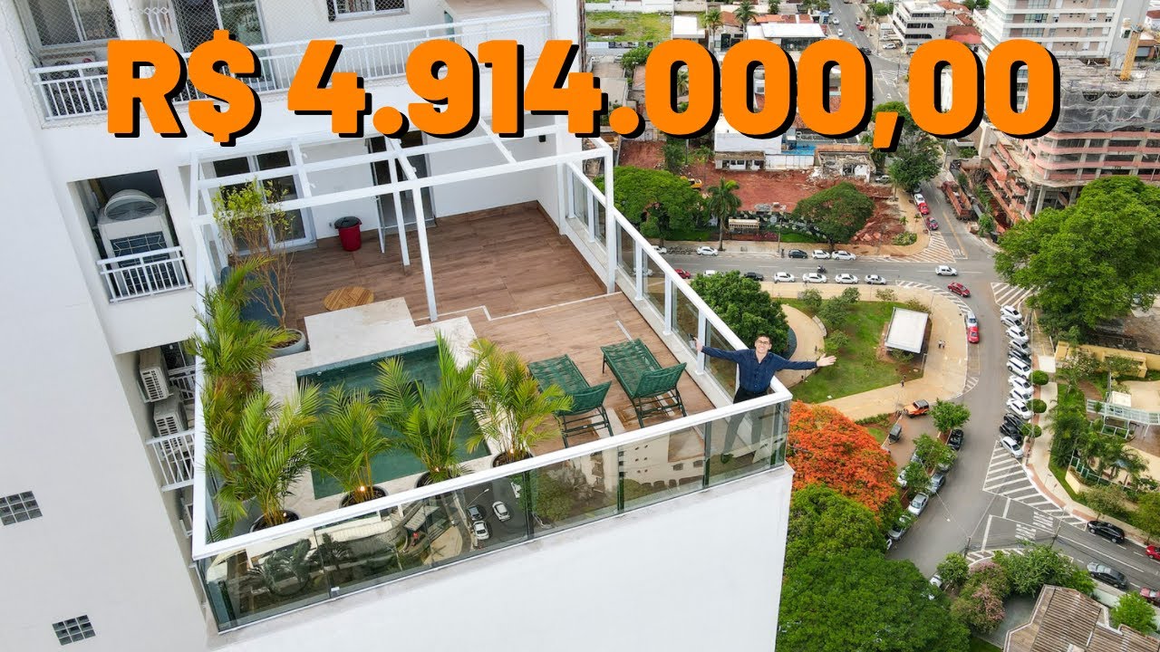 LUXUOSO APARTAMENTO DEBRUÇADO SOBRE A PRAÇA DO SOL  | À VENDA DE PORTEIRA FECHADA | VAN GOGH GOIÂNIA