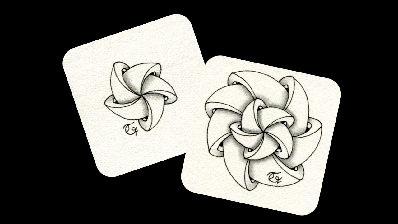 !ioni! - Anleitung zum Zeichnen eines Zentangle®-Musters - How to draw my zentangle pattern
