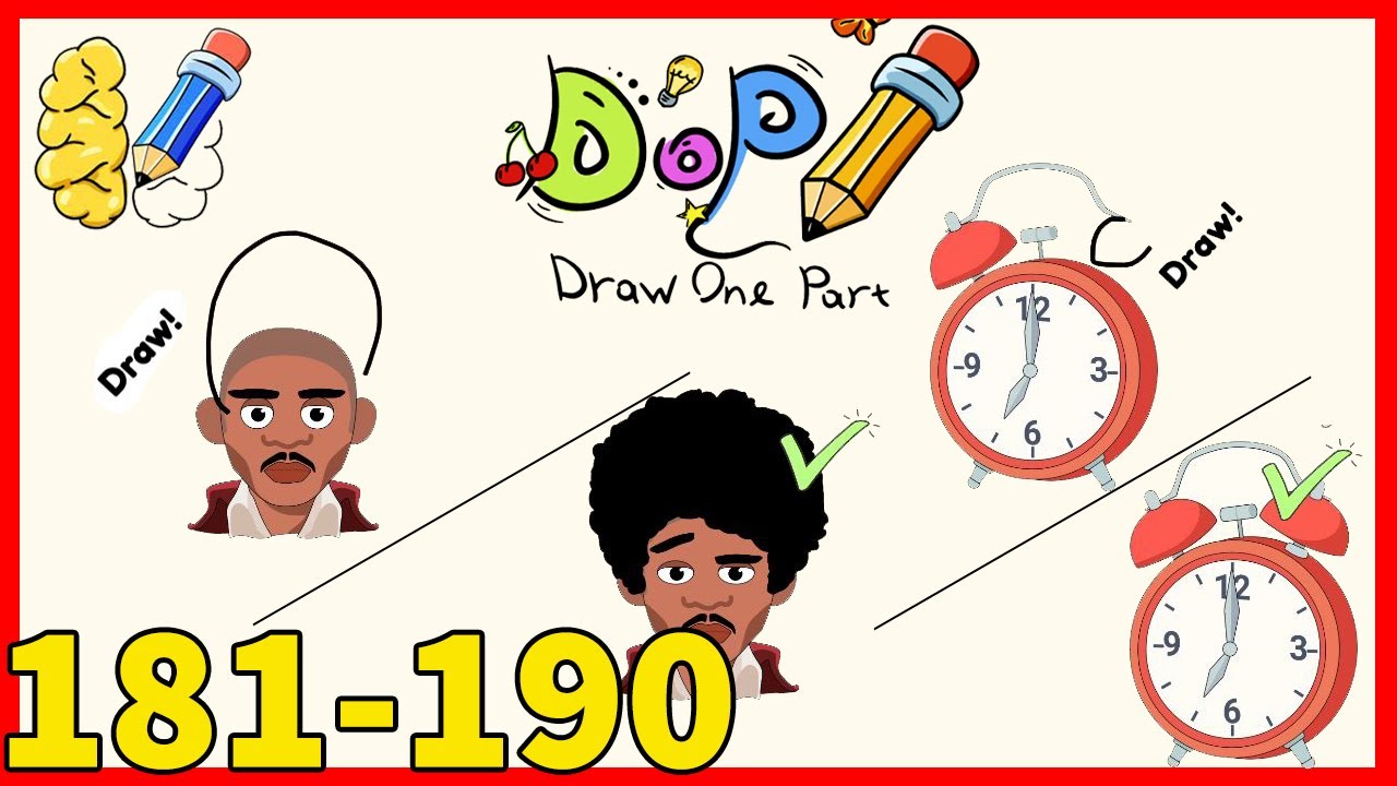 DOP Draw One Part | Level 181 182 183 184 185 186 187 188 189 190 Solution or Walkthrough