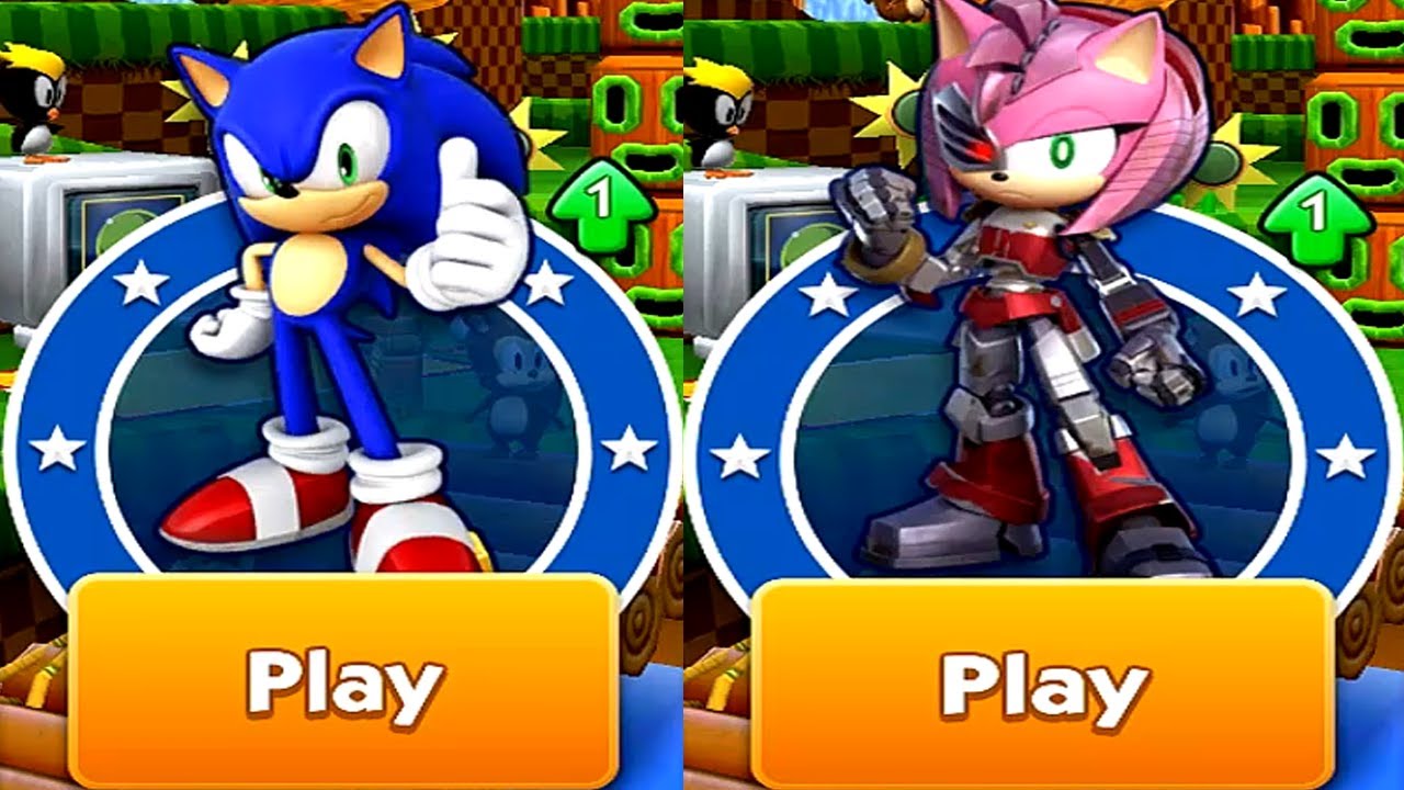 Sonic Dash Sonic VS Rusty Rose Gameplay (iOS, Android) Part 1