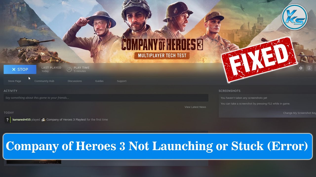✅ Fix Company of Heroes 3 Launching The Game Failed, Black Screen, Not Starting, Stuck & Running