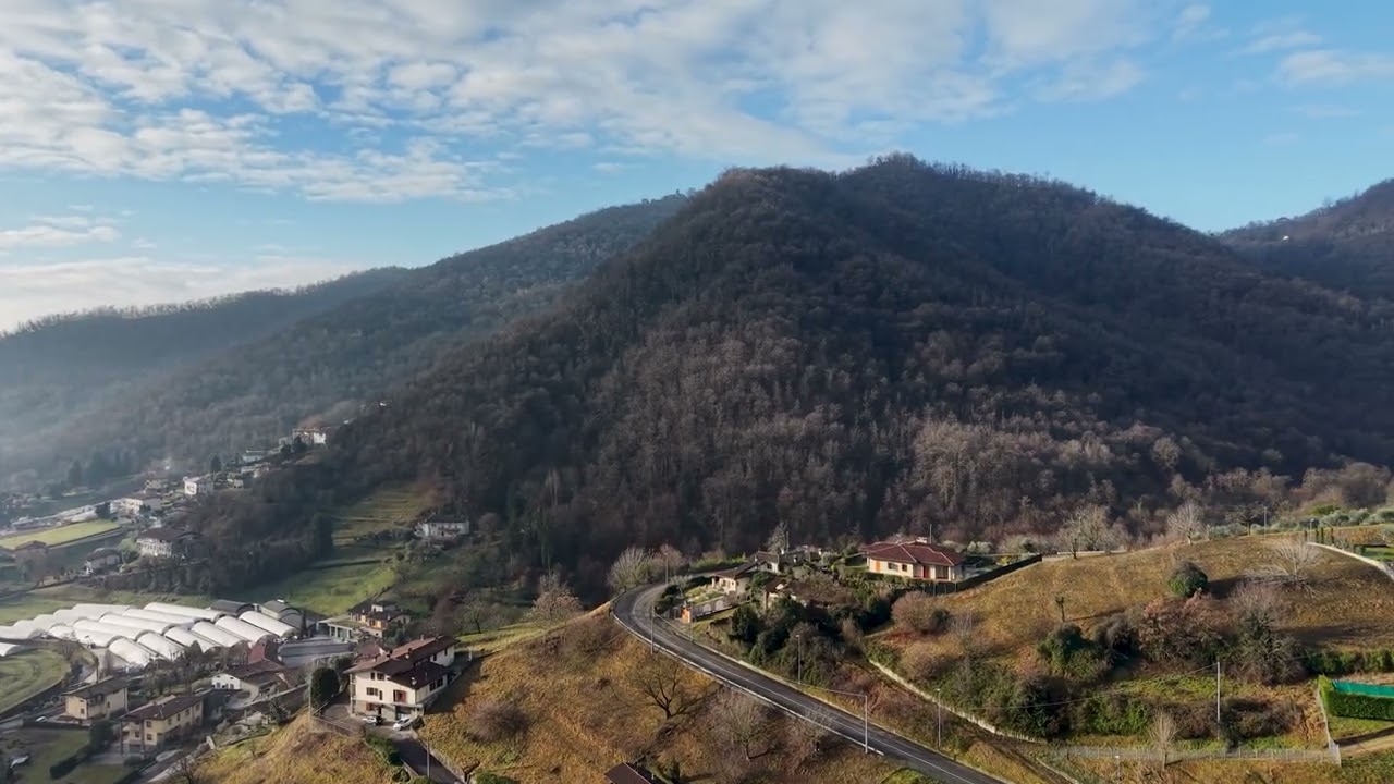 DJI Flying over Bergamo Pre-Alps: Foresto Sparso Cinematic | Jan 2026 #djimini5pro #drone #italy