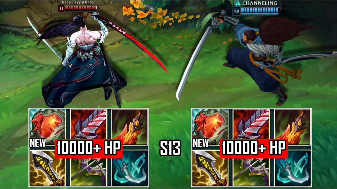 10K HP YONE vs 10K HP YASUO S13 FULL BUILD FIGHTS & Best Pentakills!