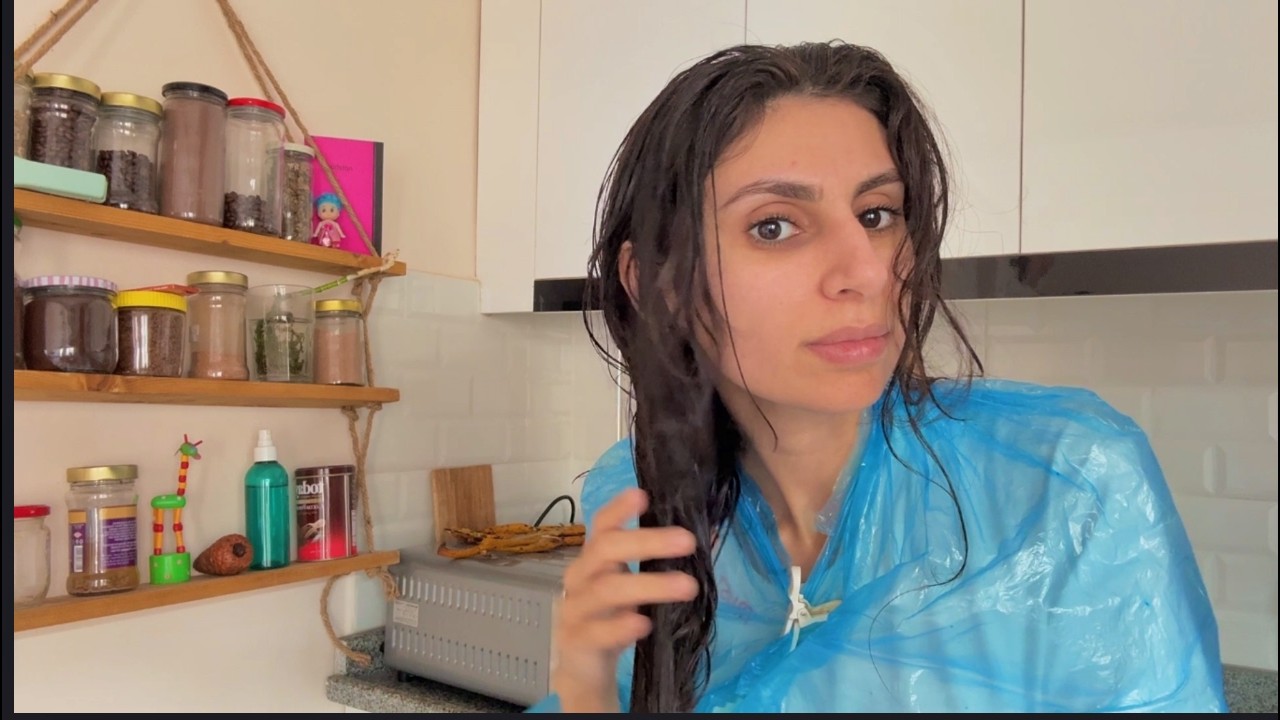 رنين قص شعري والنتيجه 😁