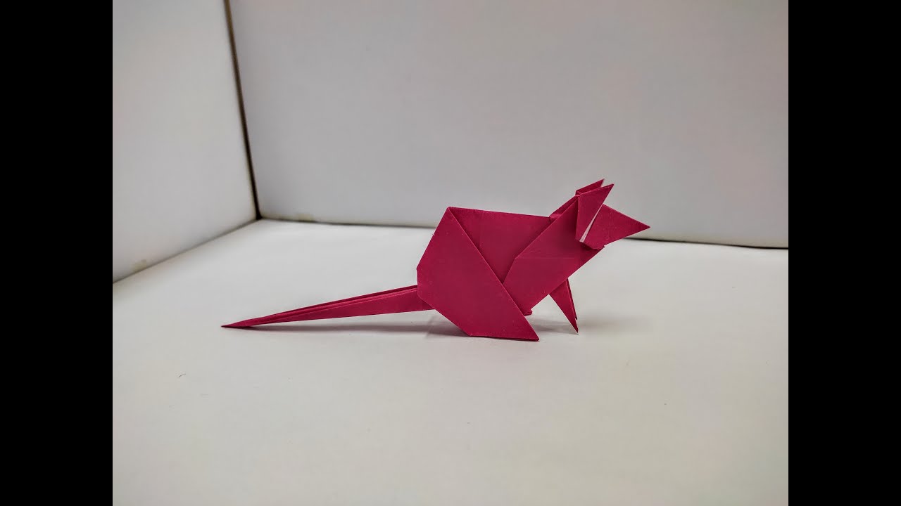 Origami Mouse Easy | How To Fold A Paper Mouse Easy