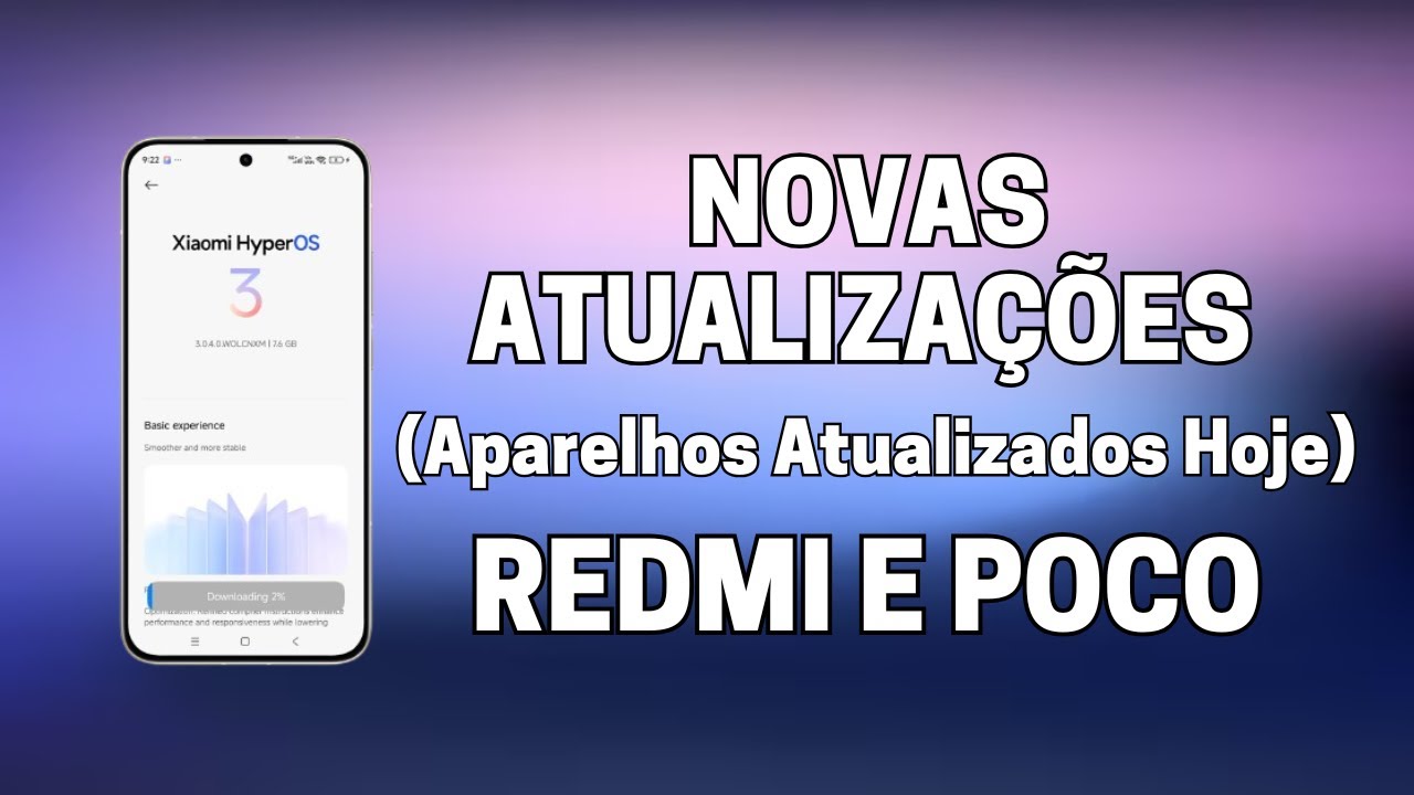 HyperOS 3 LIBERADO! Poco X6 Pro + 15 Xiaomi Recebem Android 16 HOJE (Janeiro 2026)