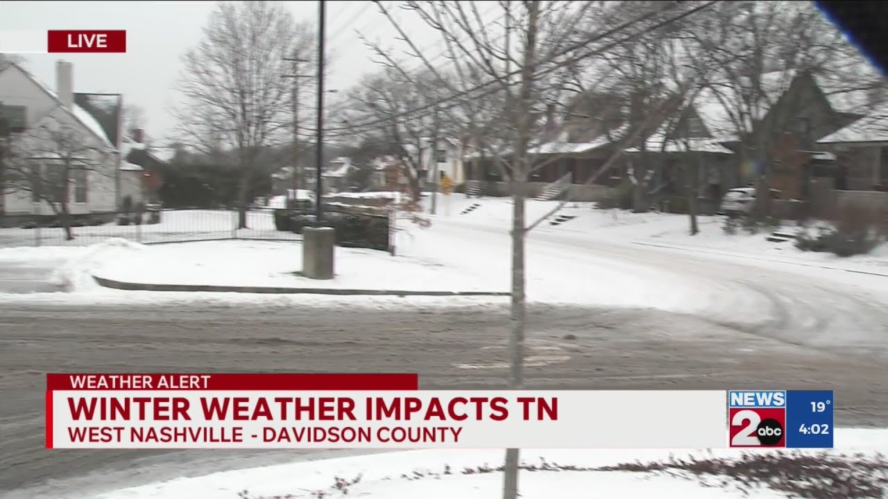 West Nashville winter weather impacts