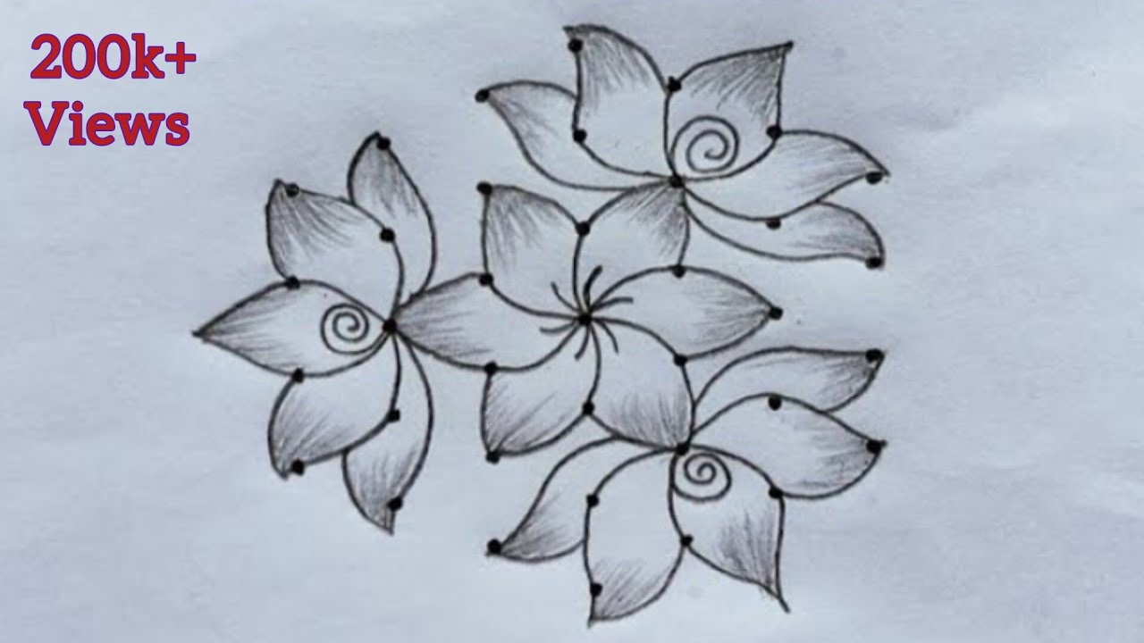 7×4 dots kolam🌺 simple rangoli design 🌺 daily rangoli kolam