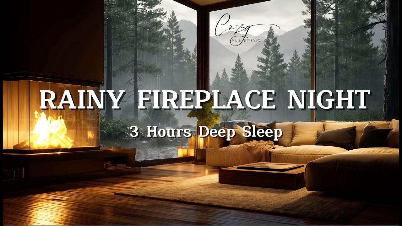 Don’t Play This Unless You’re Ready to Fall Asleep… 😴 | 3 Hours Rain in Cozy Living Room 🛋️✨