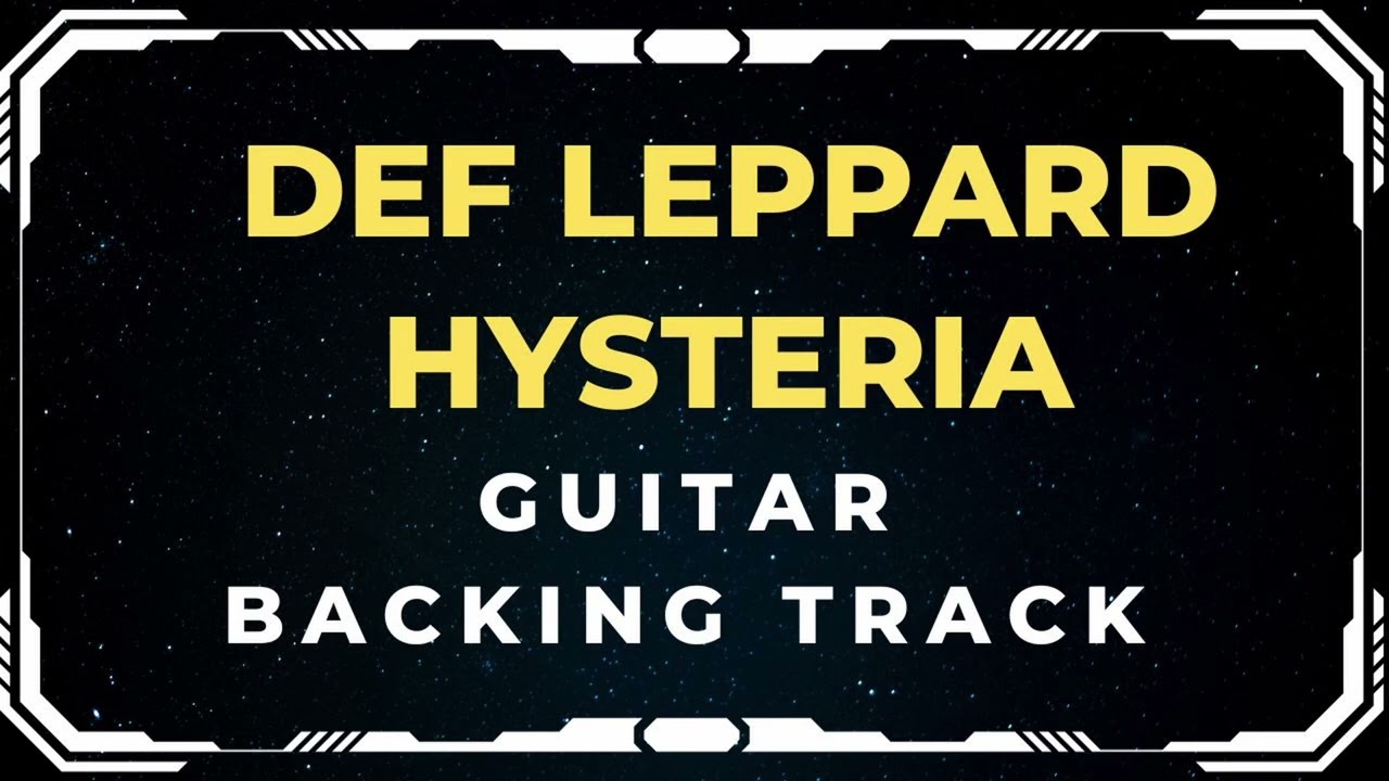 Def Leppard - Hysteria | Guitar Backing Track