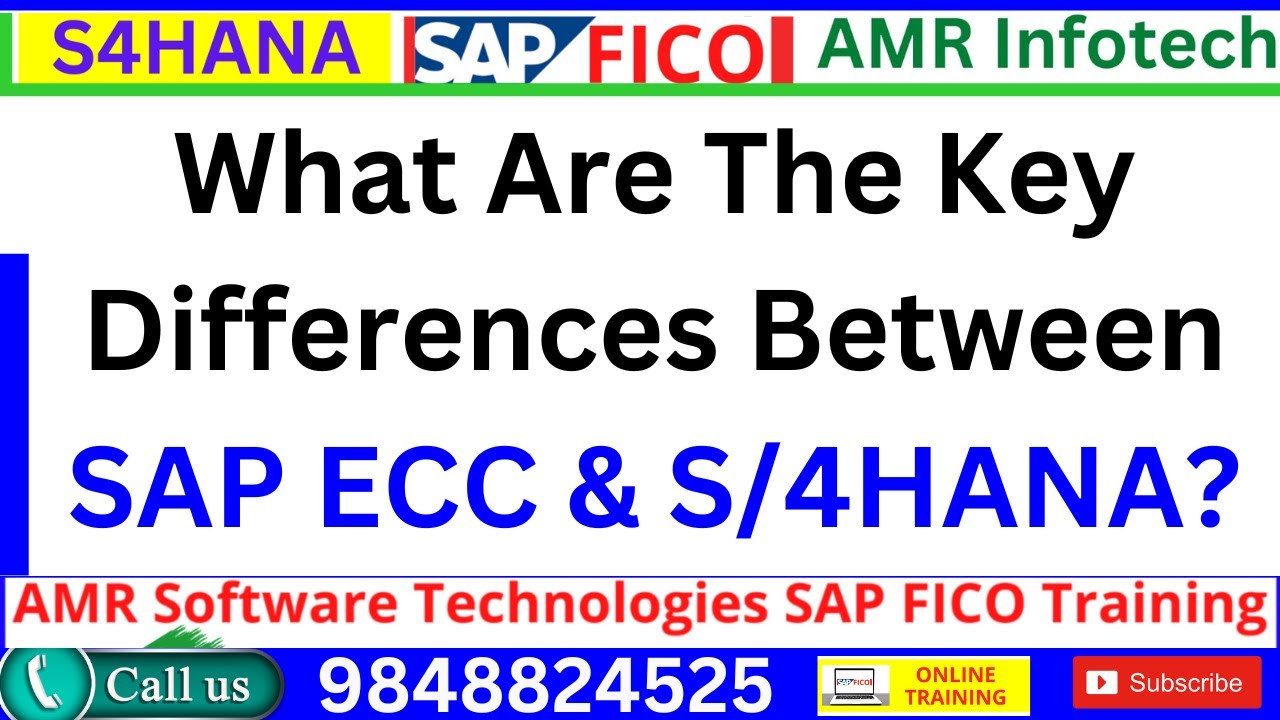 What Are The Key Differences Between SAP ECC & SAP S/4HANA?