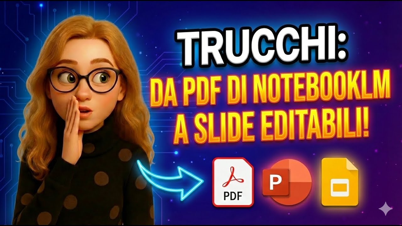 Trucchi da PDF di Notebooklm a slide editabili