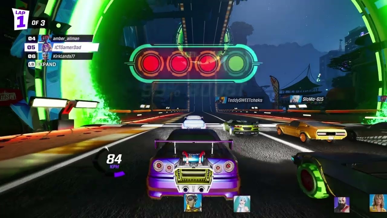Playing some more Rocket Racing!