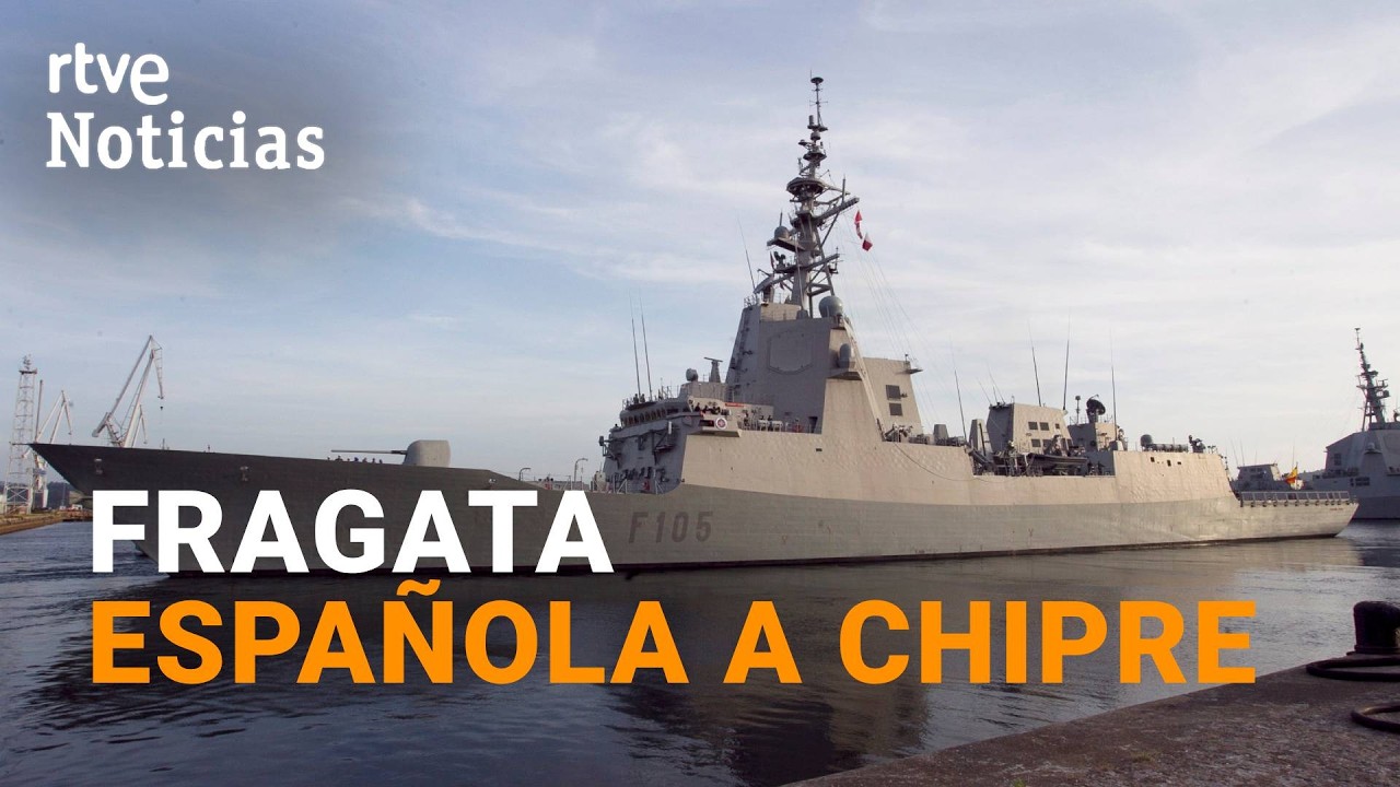 ESPAÑA envía la FRAGATA CRISTÓBAL COLÓN a CHIPRE tras el ataque de un DRON IRANÍ | RTVE Noticias