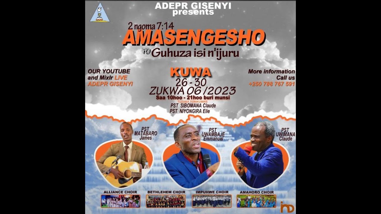 AMASENGESHO Y'IMINSI 5 ( GUHUZA ISI N'IJURU) | ADEPR GISENYI | 29/06/2023