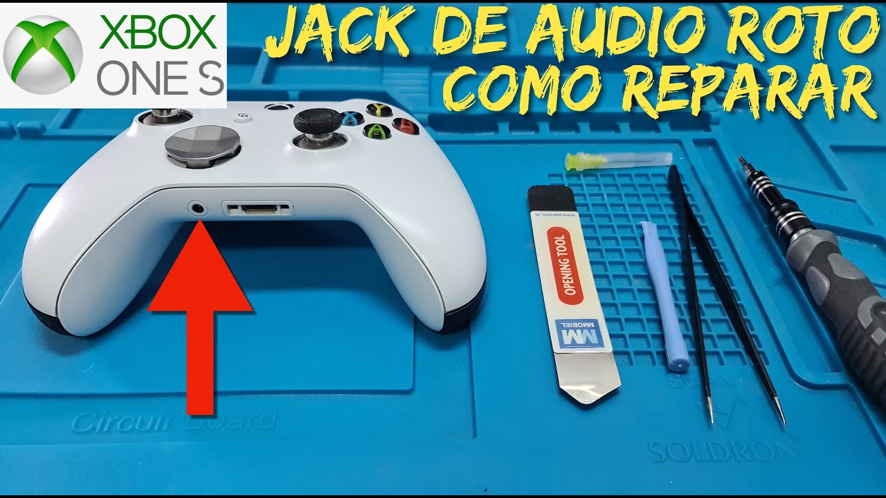 Mando Xbox One S Roto Jack de Audio 3.5(Atascado no entra) // Solución Paso a Paso