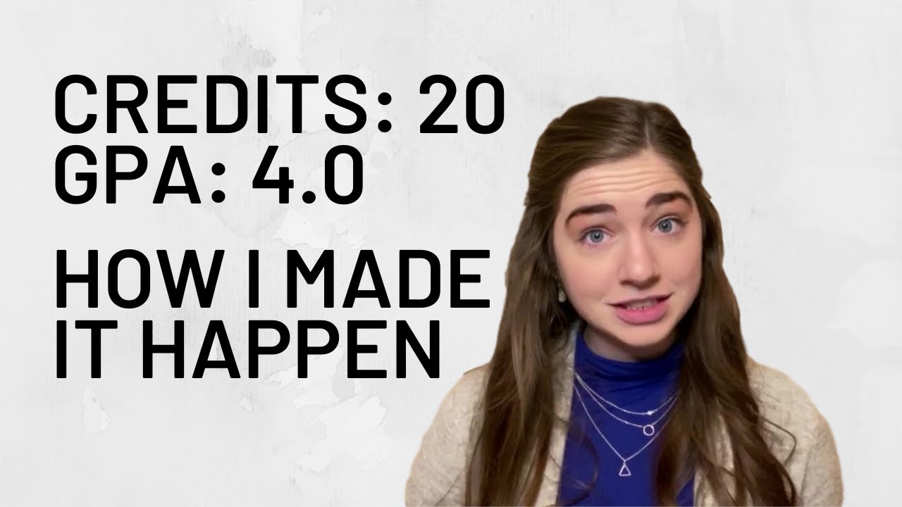 HOW I GOT A 4.0 GPA WHILE IN 20 CREDITS | Learn the tips I used to get my highest ever college GPA.