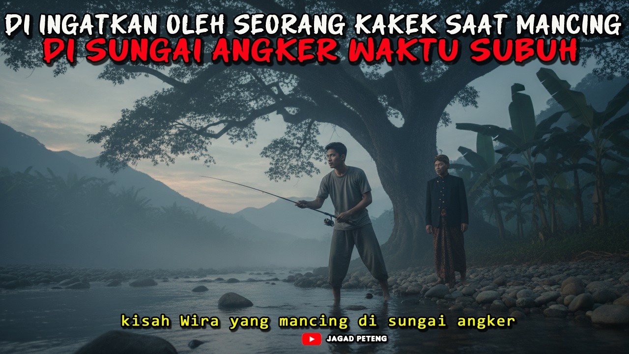 DI INGATKAN OLEH SEORANG KAKEK SAAT MANCING DI SUNGAI ANGKER WAKTU SUBUH