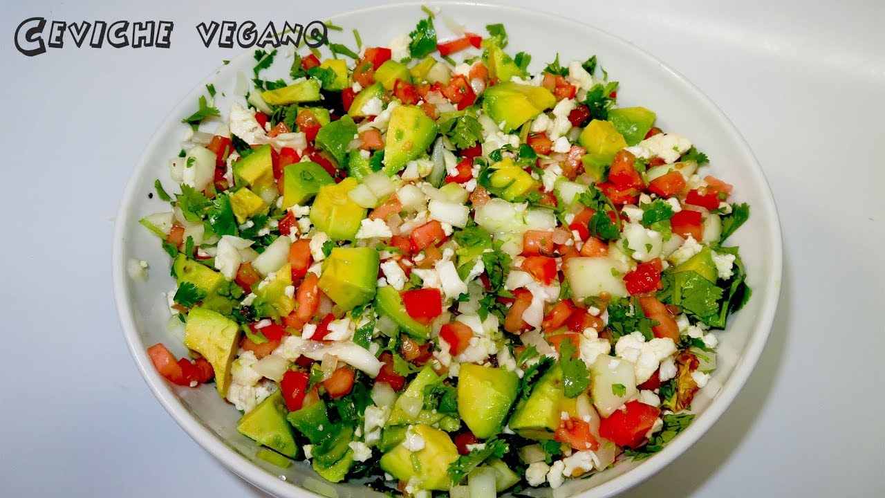 Receta de ceviche vegano o vegetariano