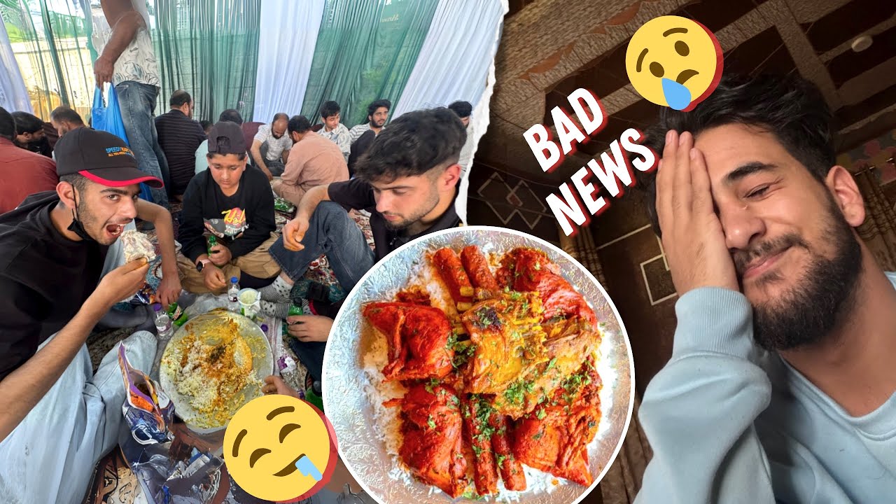 Kashmiri Wazwaaan🍱 with a Bad news😭 |Kashmiri Wedding|
