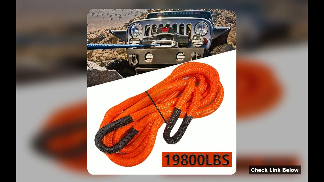 Best 20Mm 6M 19800Lbs Recovery Best Deals Rope Automobile Emergency Wild Rescue Power Line Rope