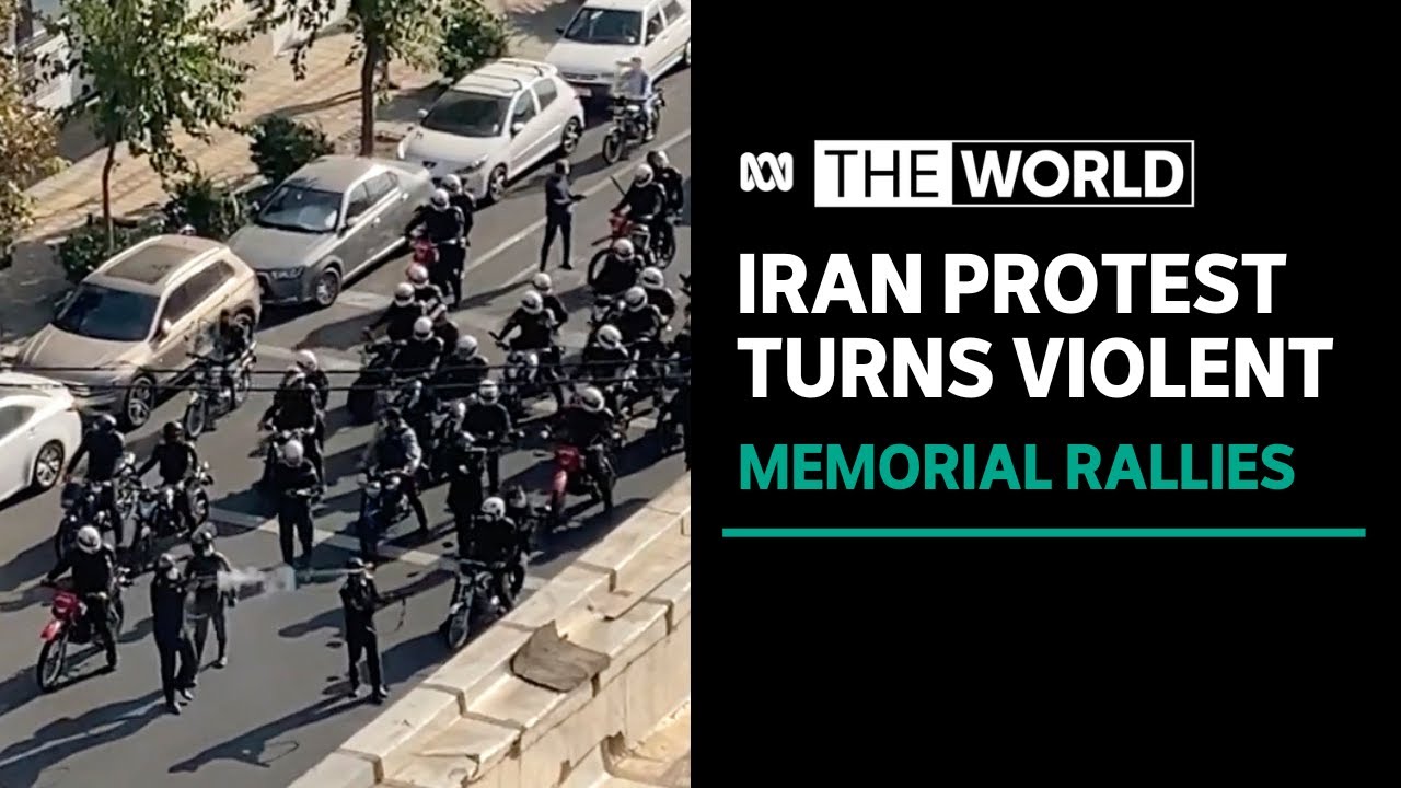 Iranian security forces open fire at Mahsa Amini's grave, as police clash with mourners | The World