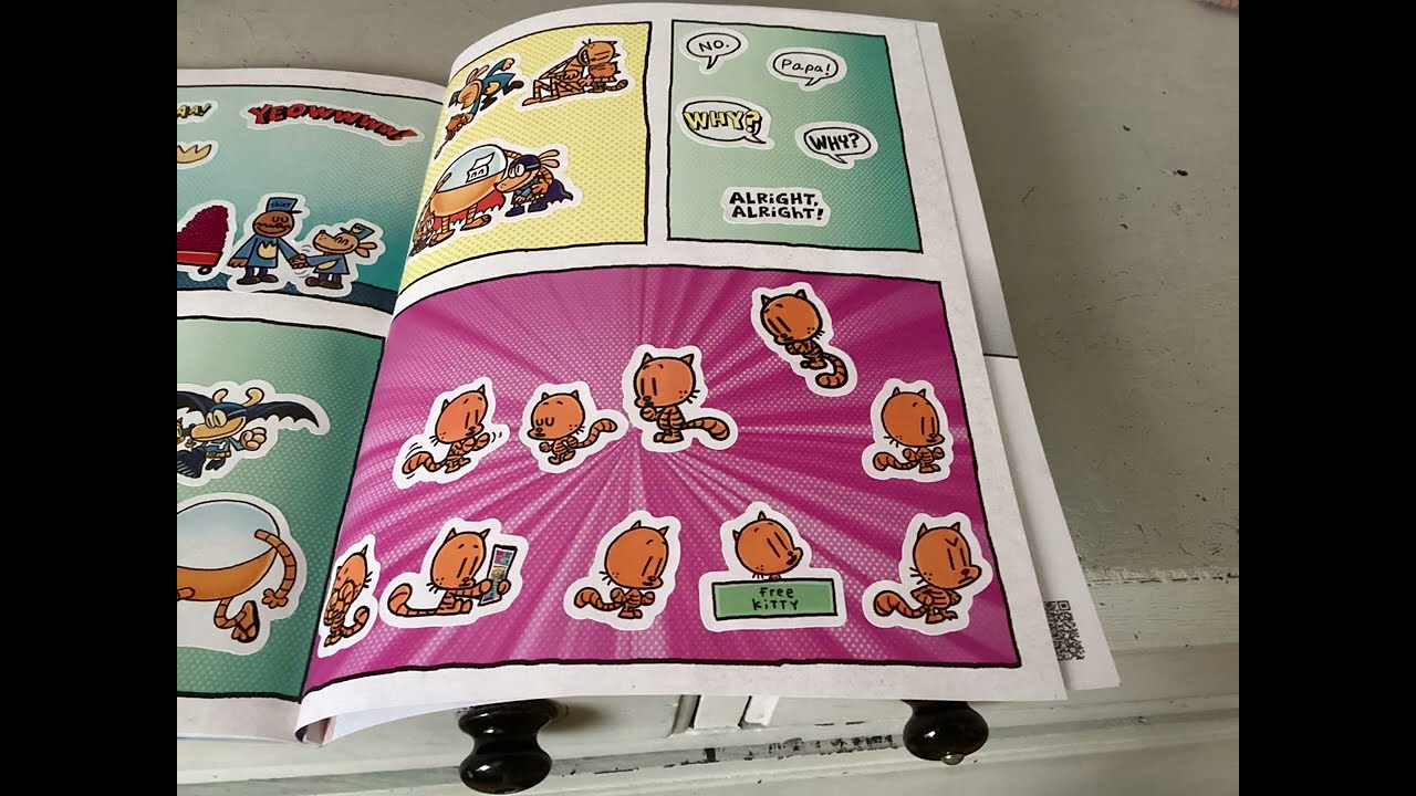 Dog man sticker book 📖