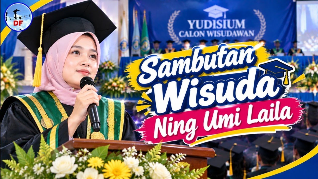 Wisuda Ning Umi Laila • Sambutan & Nyanyi Lagu Rungkad • UINSA Surabaya