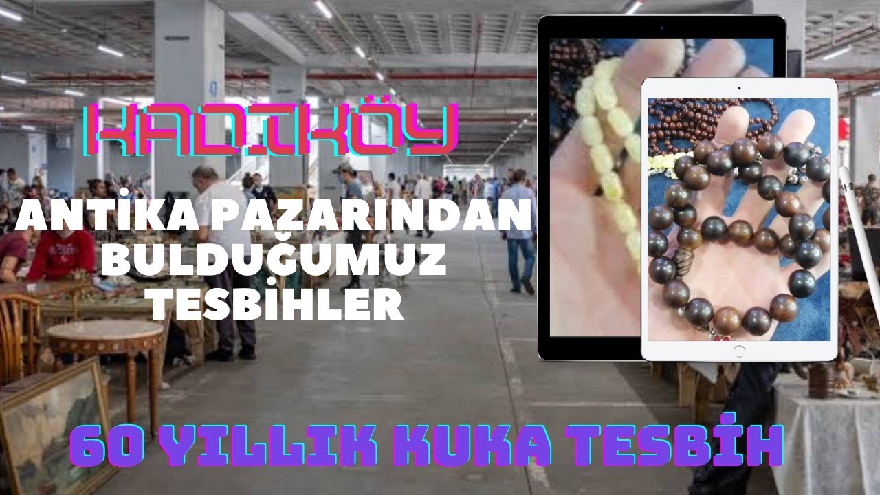 Kadiköy Antika Pazarından Bulduklarımız(60 Yıllık Kuka Tesbih) Damla Kehribar