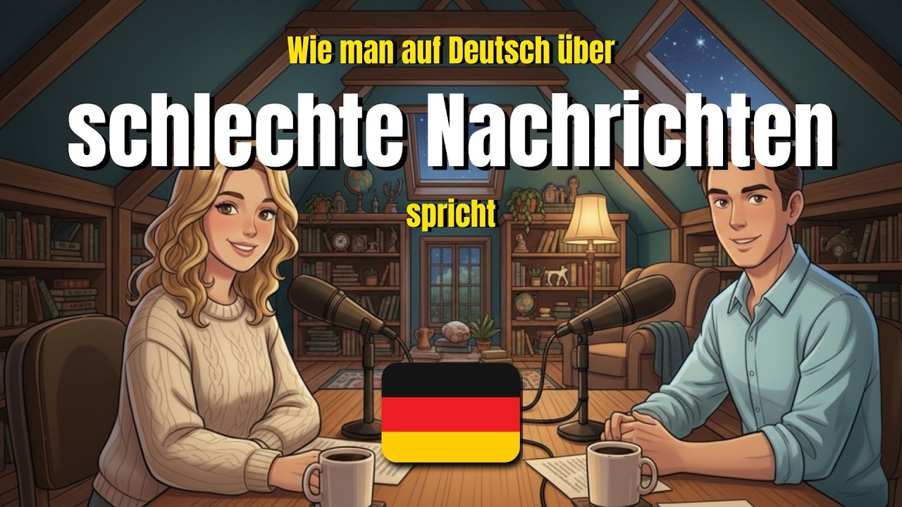 How to Talk About Bad News in German | German conversation exercise (A1-A2)
