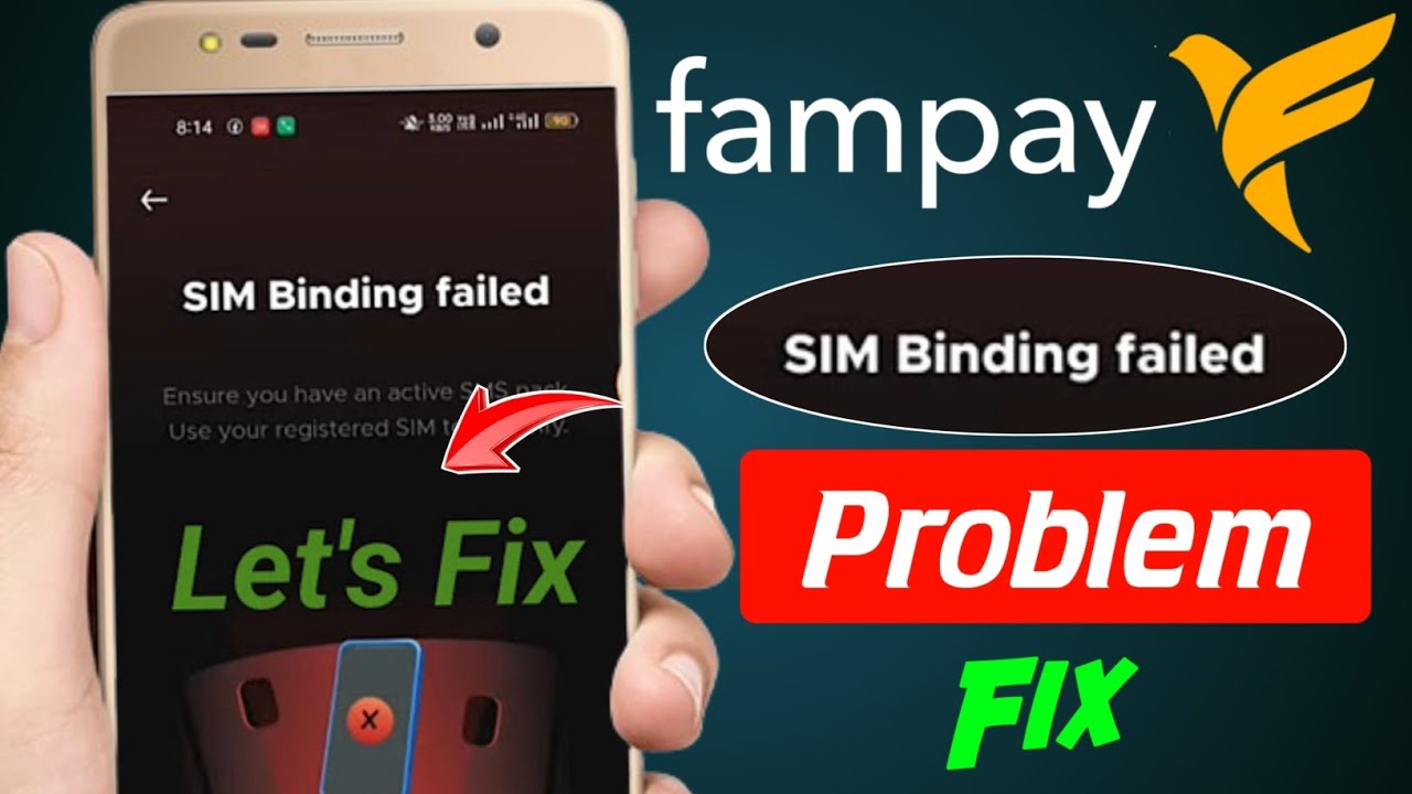 Sim binding failed | Sim binding failed fampay problem 2025 | How to fix sim binding failed fampay 