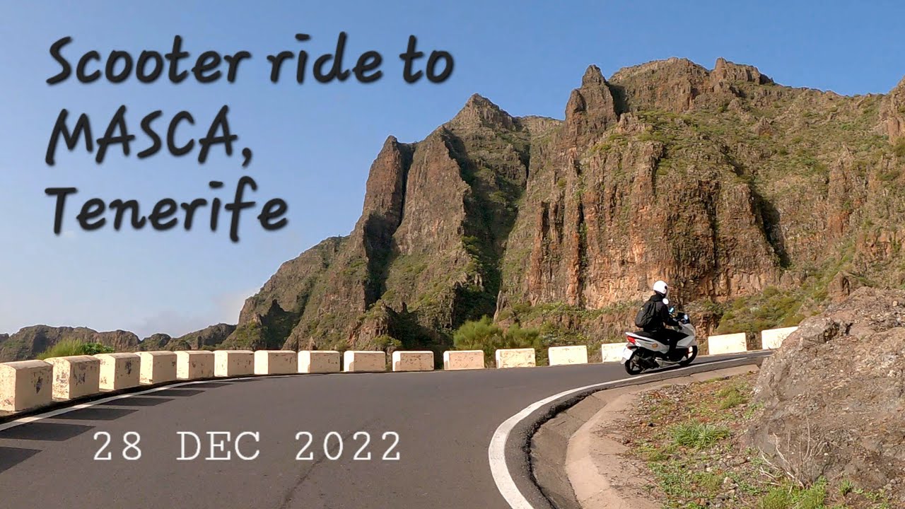 Scooter ride to MASCA, Tenerife
