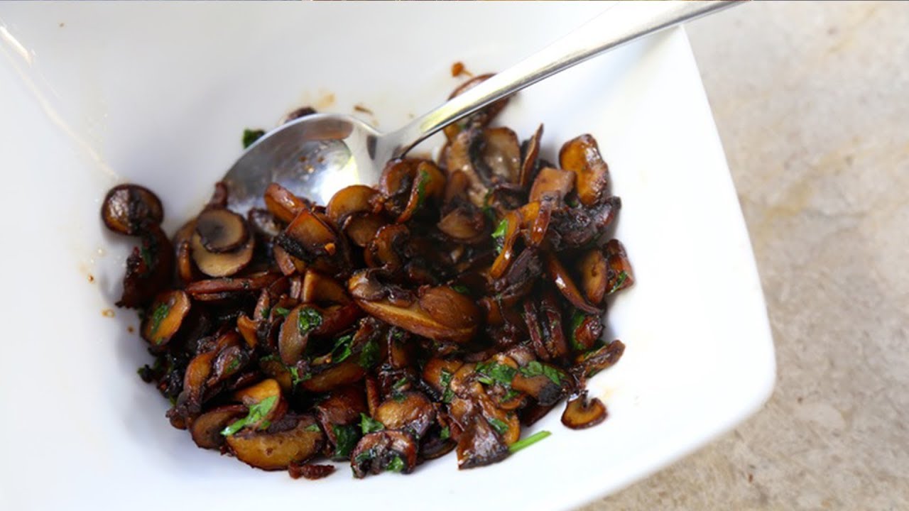 How to Saut&eacute; Mushrooms | SAM THE COOKING GUY