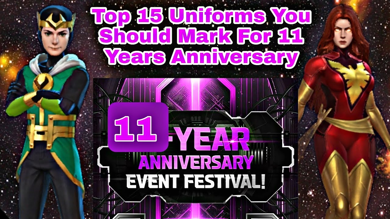 Top 15 Uniforms You Should Mark For 11 Years Anniversary - Marvel Future Fight