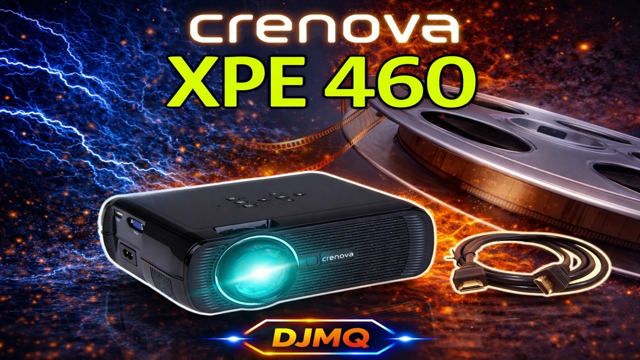 🎬PROIETTORE►Crenova XPE460 LED HDMI USB SD AV VGA PC Portatile per Family(ITA)