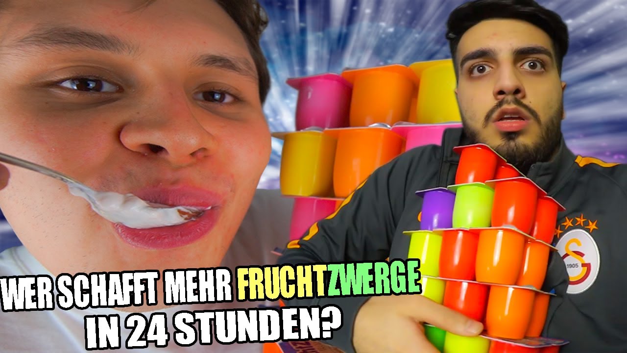 WER schafft mehr FRUCHTZWERGE in 24 STUNDEN?🤔🍮[Mit scharfer Bestrafung😈]