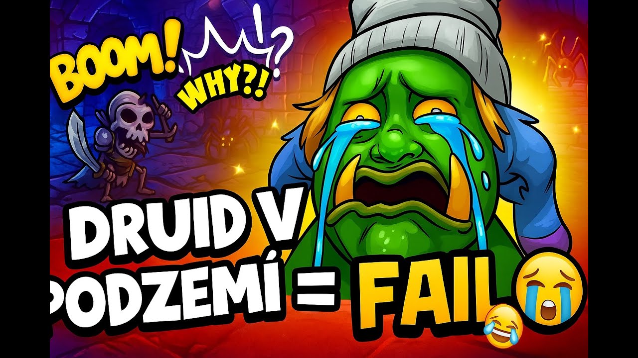 Druid vs. podzem&iacute;: HODNĚ v&yacute;her, 100 chyb! 💀💩💥EU21 🔥 DRUH&Yacute; DEN 🧠 Shakes and fidget