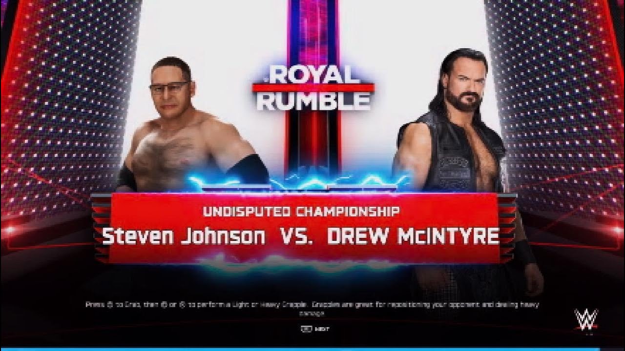 WWE Royal Rumble| Stevie J vs Drew Mcintyre: Undisputed championship match WWE2K25