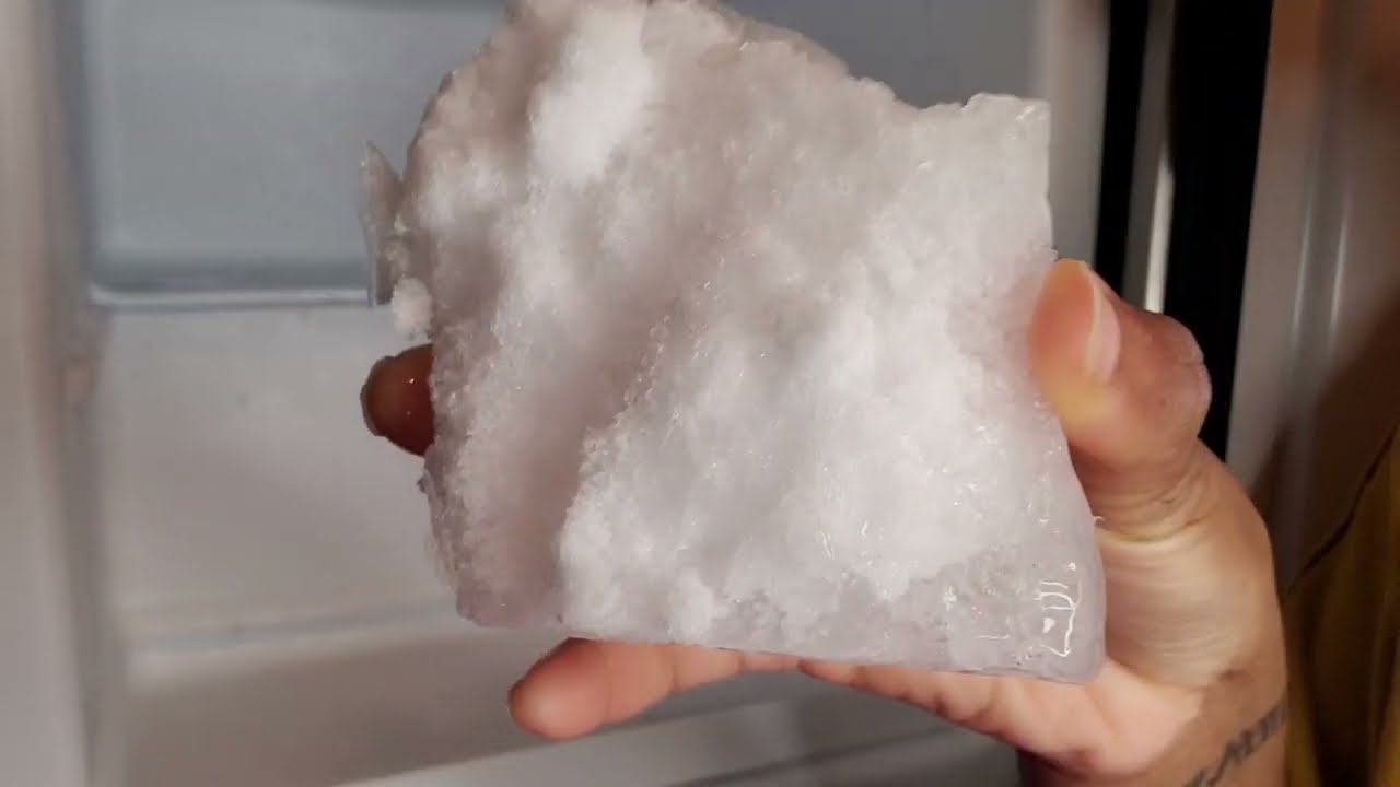 LAST HUGE CHUNK & FINAL SCRAPE | CLEANING | & RESTART!!!! | #iceeating #asmr #cotf
